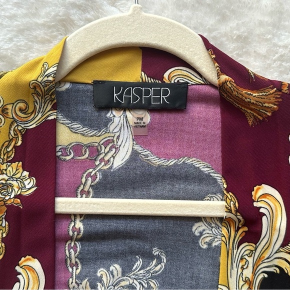 Kasper Vibrant Multicolor Open Front Cardigan - Picture 2 of 2